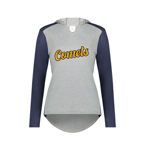 [6902.29V.XS-LOGO1] Ladies Vintage Hoodie (Female Adult XS, Navy, Logo 1)