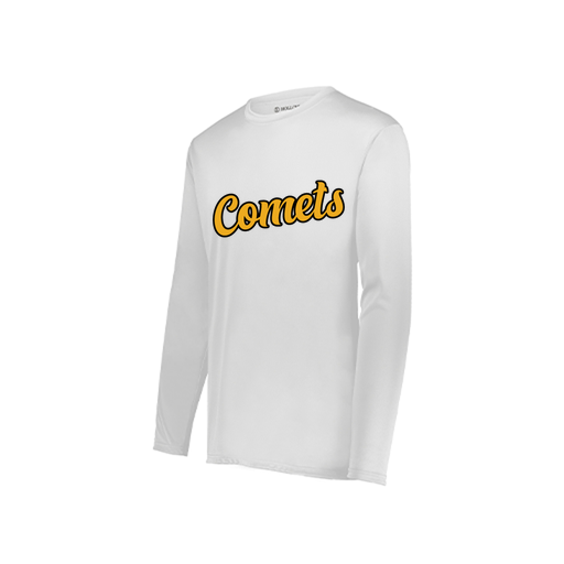 [222822.005.XS-LOGO1] Men's LS Smooth Sport Shirt (Adult XS, White, Logo 1)