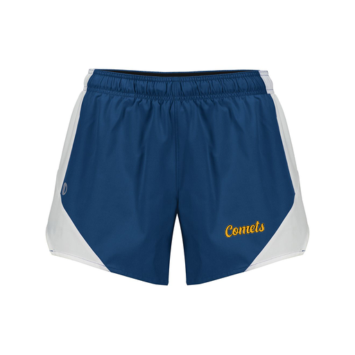 [229489.H03.S-LOGO1] Girls Olympus Shorts (Female Youth S, Navy, Logo 1)