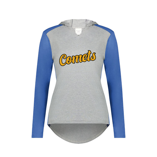 [6902.28V.XS-LOGO1] Ladies Vintage Hoodie (Female Adult XS, Royal, Logo 1)