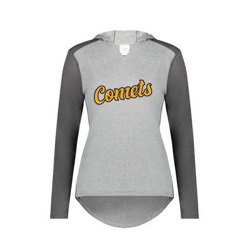 [6902.30V.XS-LOGO1] Ladies Vintage Hoodie (Female Adult XS, Gray, Logo 1)