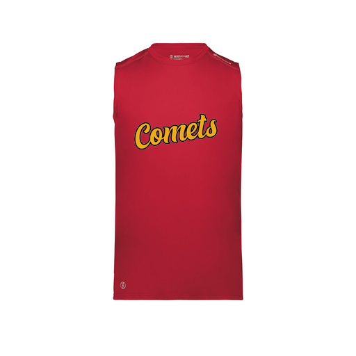 [222593.083.S-LOGO1] Men's CoolDry TankTop (Adult S, Red, Logo 1)