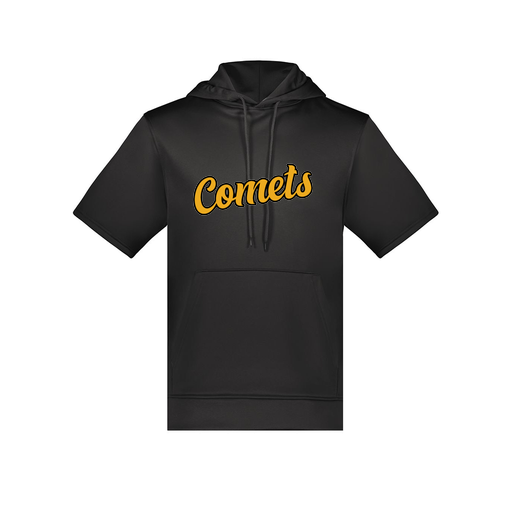 [6871.080.S-LOGO1] Men's Dri Fit Short Sleeve Hoodie (Adult S, Black, Logo 1)