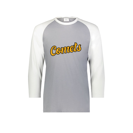 [6880.74S.S-LOGO1] Youth Vintage 3/4 T-Shirt (Youth S, White, Logo 1)